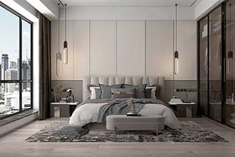 新洲现代风格-卧室
