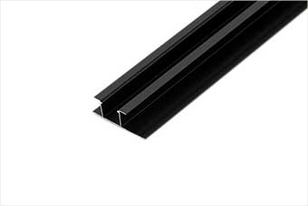 新洲航空纤维墙咔铝合金带灯中条（哑黑氧化）