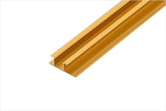 新洲航空纤维墙咔铝合金带灯中条（钛金氧化）