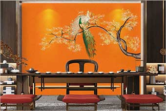 新洲森佰汇航空纤维墙咔（春花秋月）