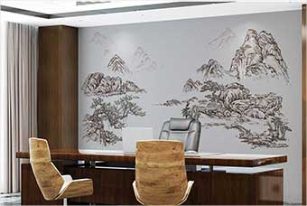 新洲森佰汇航空纤维墙咔（山水之间）